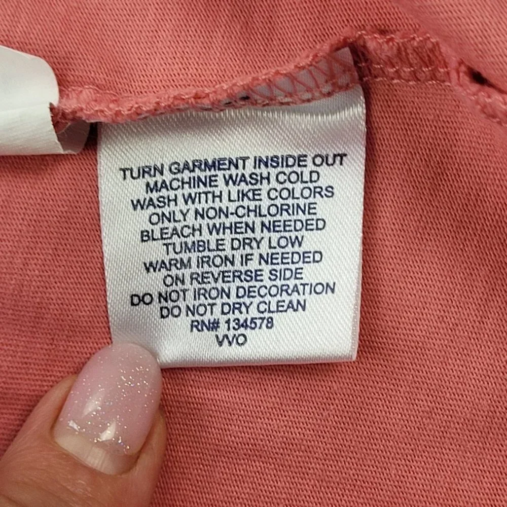 ✅ Vineyard Vines Hooded Long Sleeve 100% cotton junior shirt XL